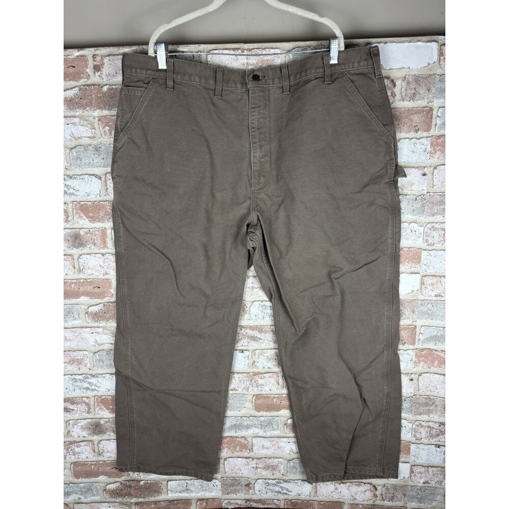 Carhartt Men’s Work Pants 46x30 Waist 46” Inseam 30”Carpenter Brown Cargo Pocket